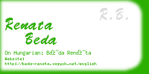 renata beda business card
